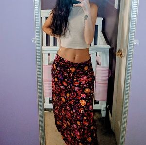 Crop top and maxi skirt